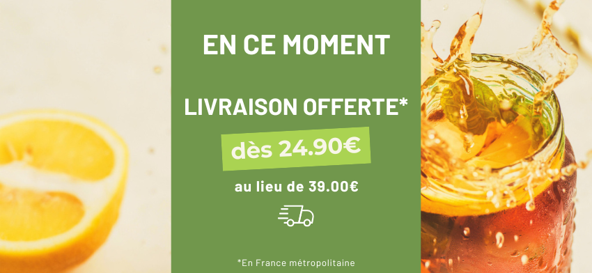 Livraison offerte à partir de 24,90€
